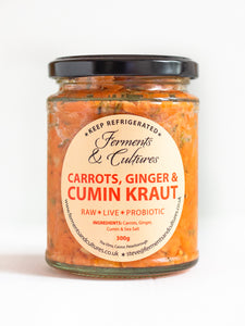 Carrot, Ginger & Cumin Kraut