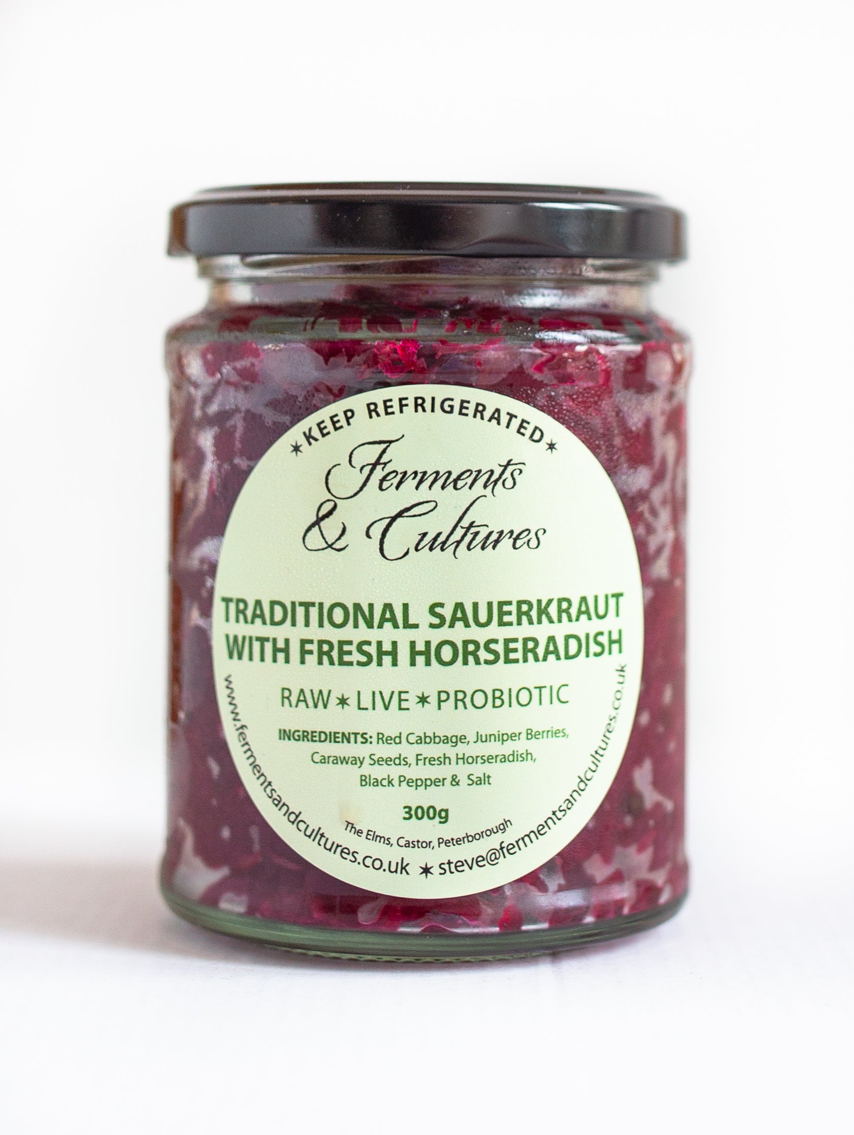 Traditional Sauerkraut with Fresh Horseradish