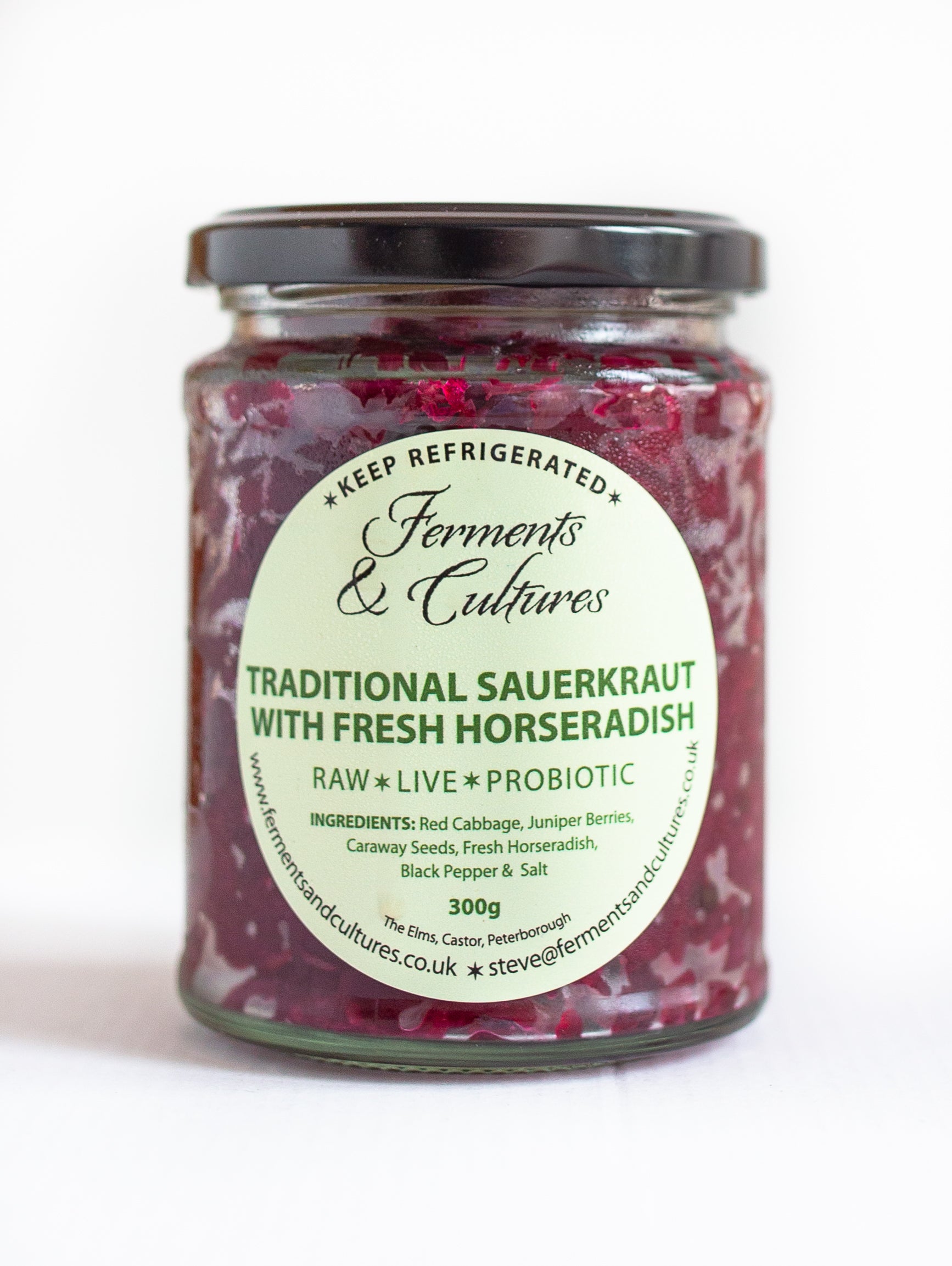 Traditional Sauerkraut with Fresh Horseradish – Ferments & Cultures